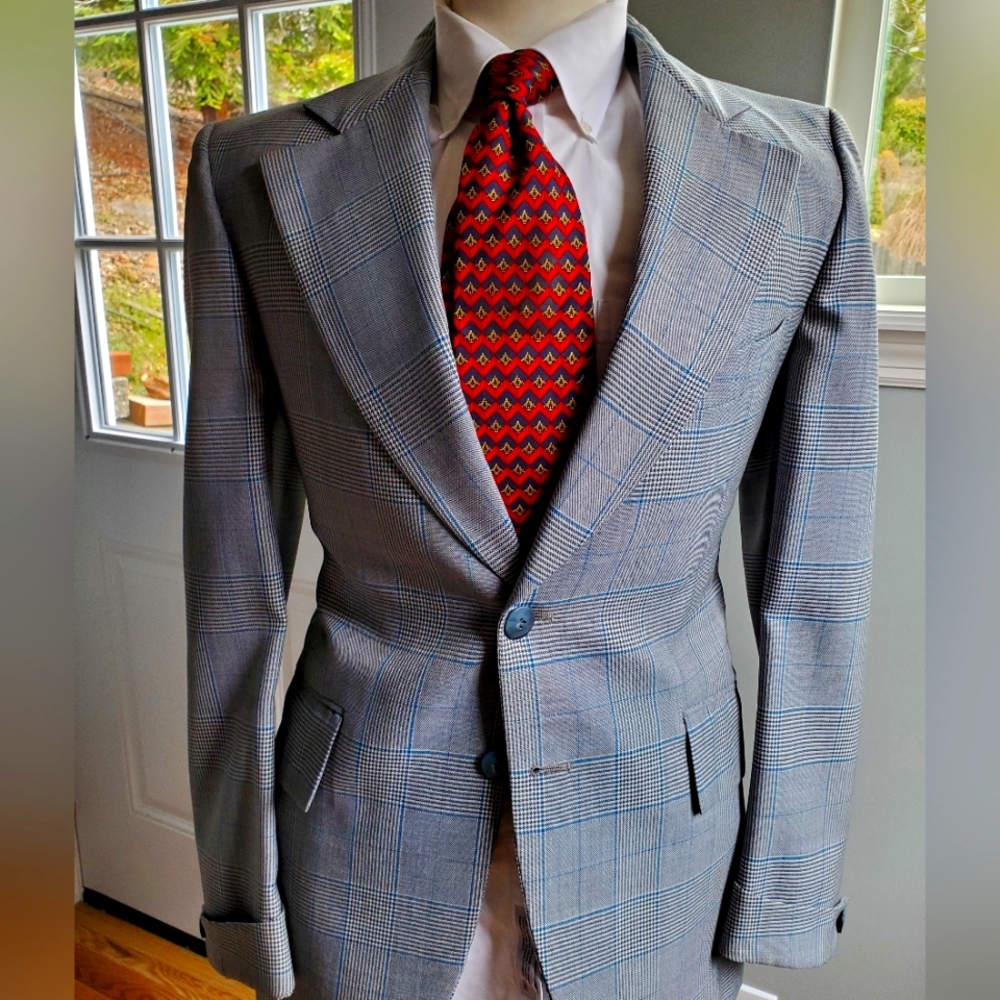 Bespoke Griffin Price of Wales Check sport coat 40R